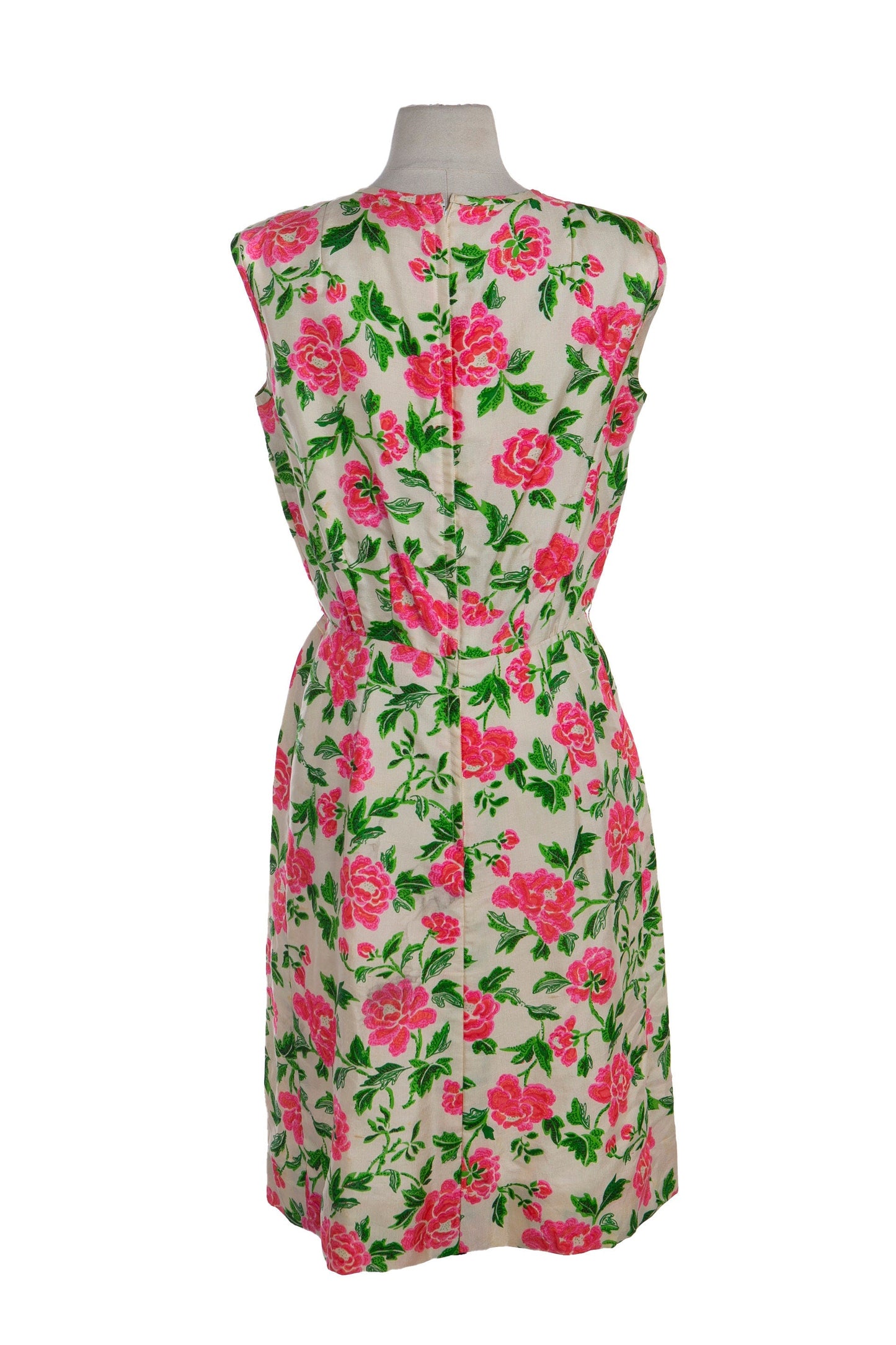 1950s Women Flrala Print Casual Dress