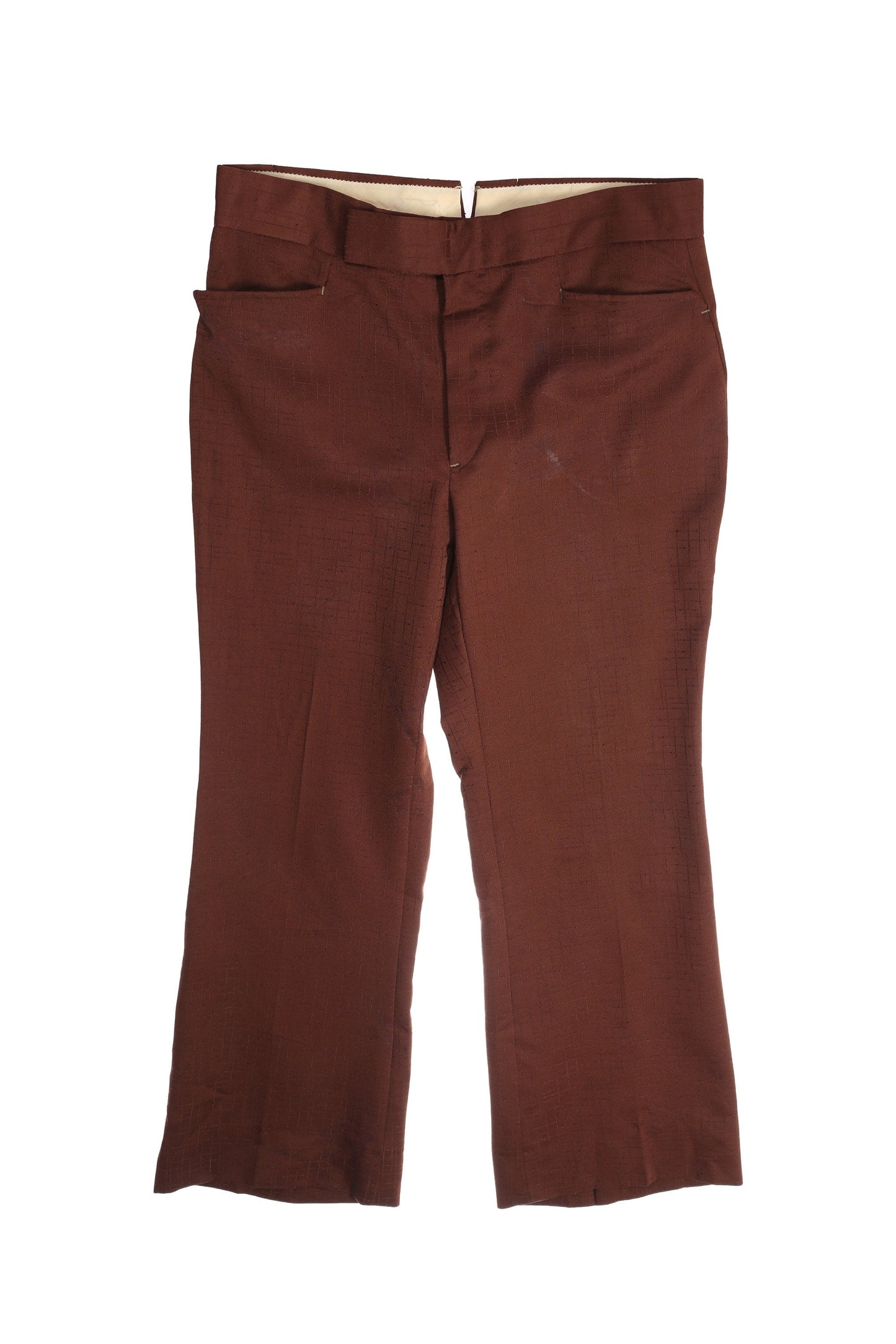 1970s Men's Brown Polyester Suit