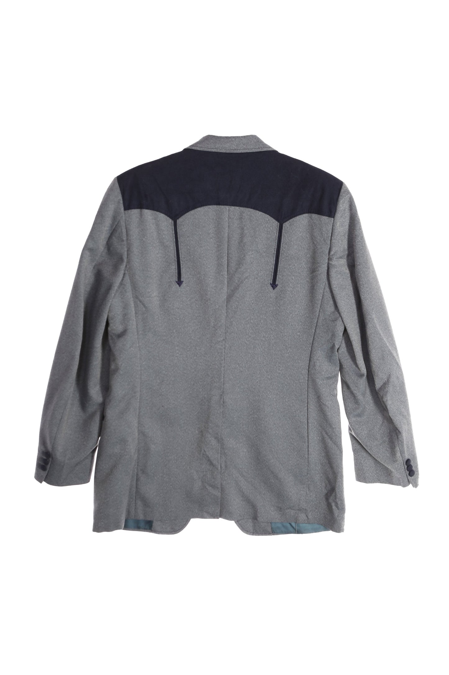 Vintage Western Suit / Black Gray / 1970s - 1980s