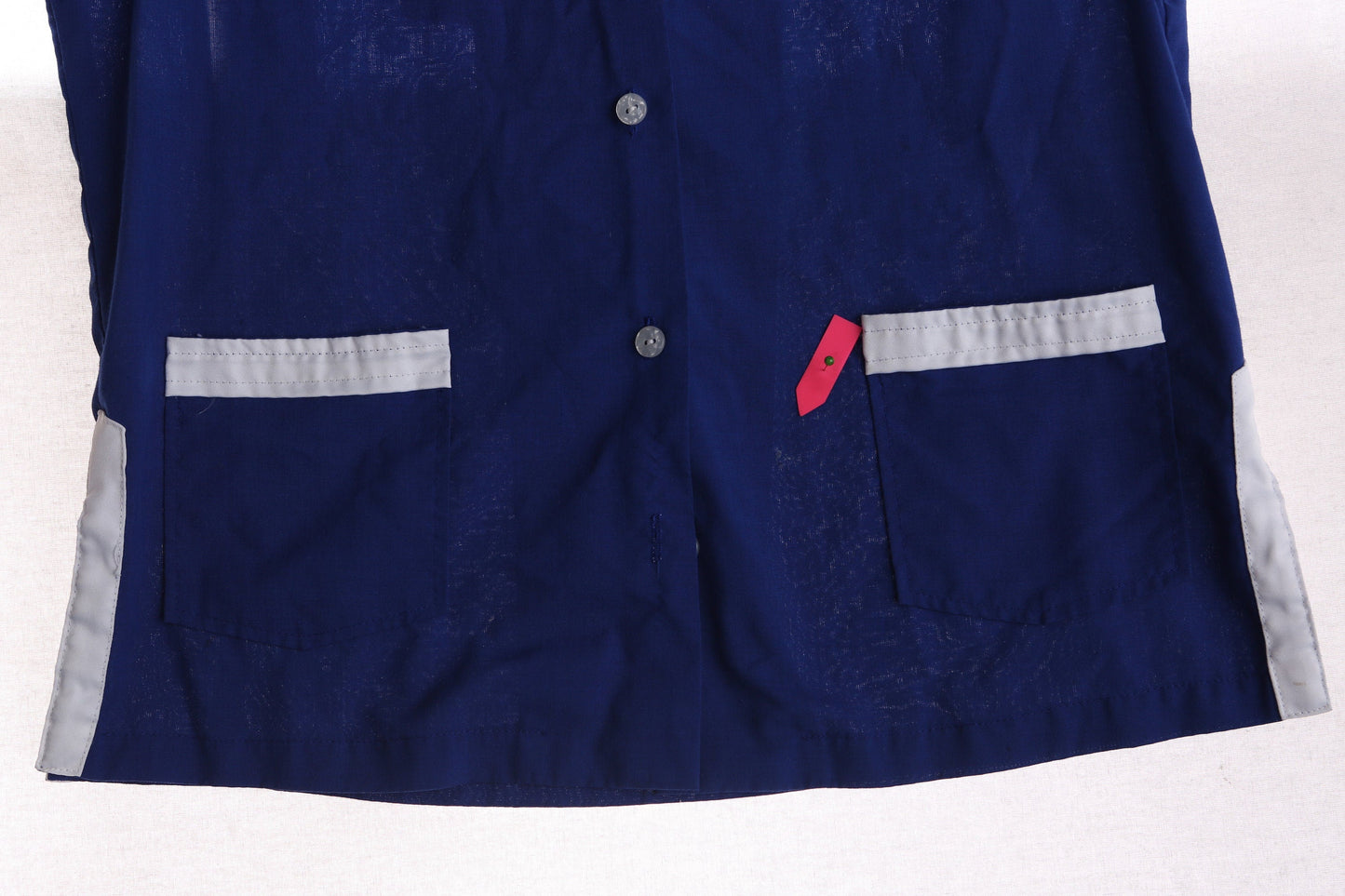 Vintage Women's Blue Bowling Top - Est Era 60s - 70s