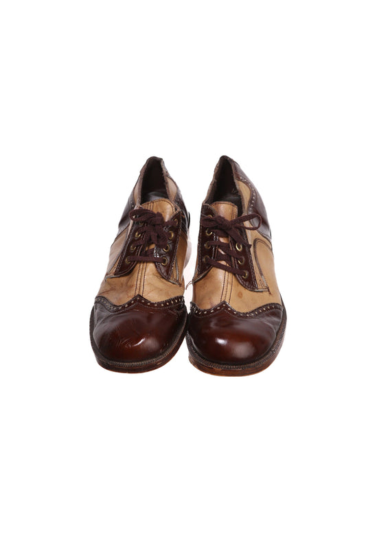 Vintage Platform Mod Shoes - Est Era 1960's - 1970's
