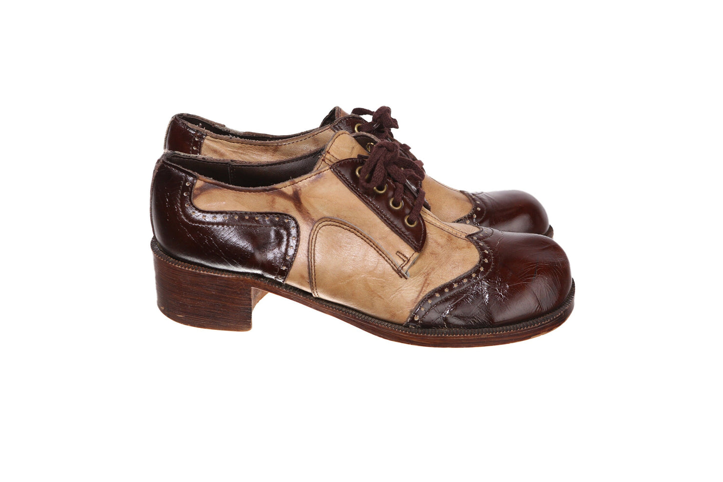 Vintage Platform Mod Shoes - Est Era 1960's - 1970's