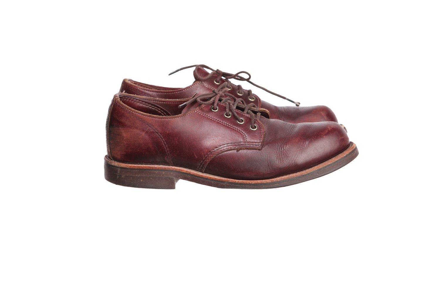 Vintage L.L. Bean Brown Leather Lace Up Shoes