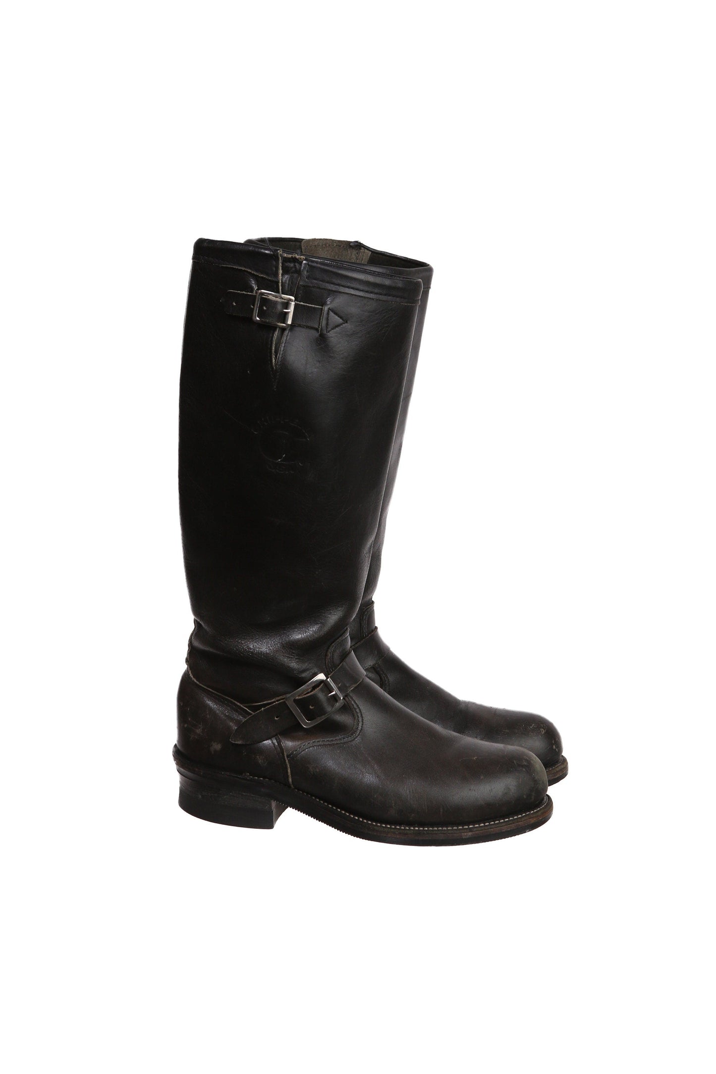 Vintage Chippewa high Top Black Engineering Boots - Steel Toe