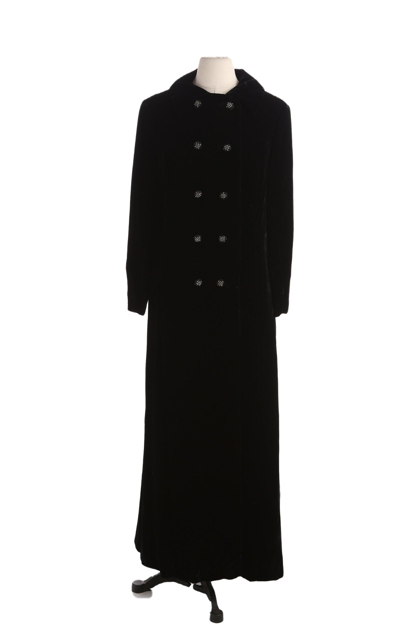Vintage Women's Black Velvet Dress