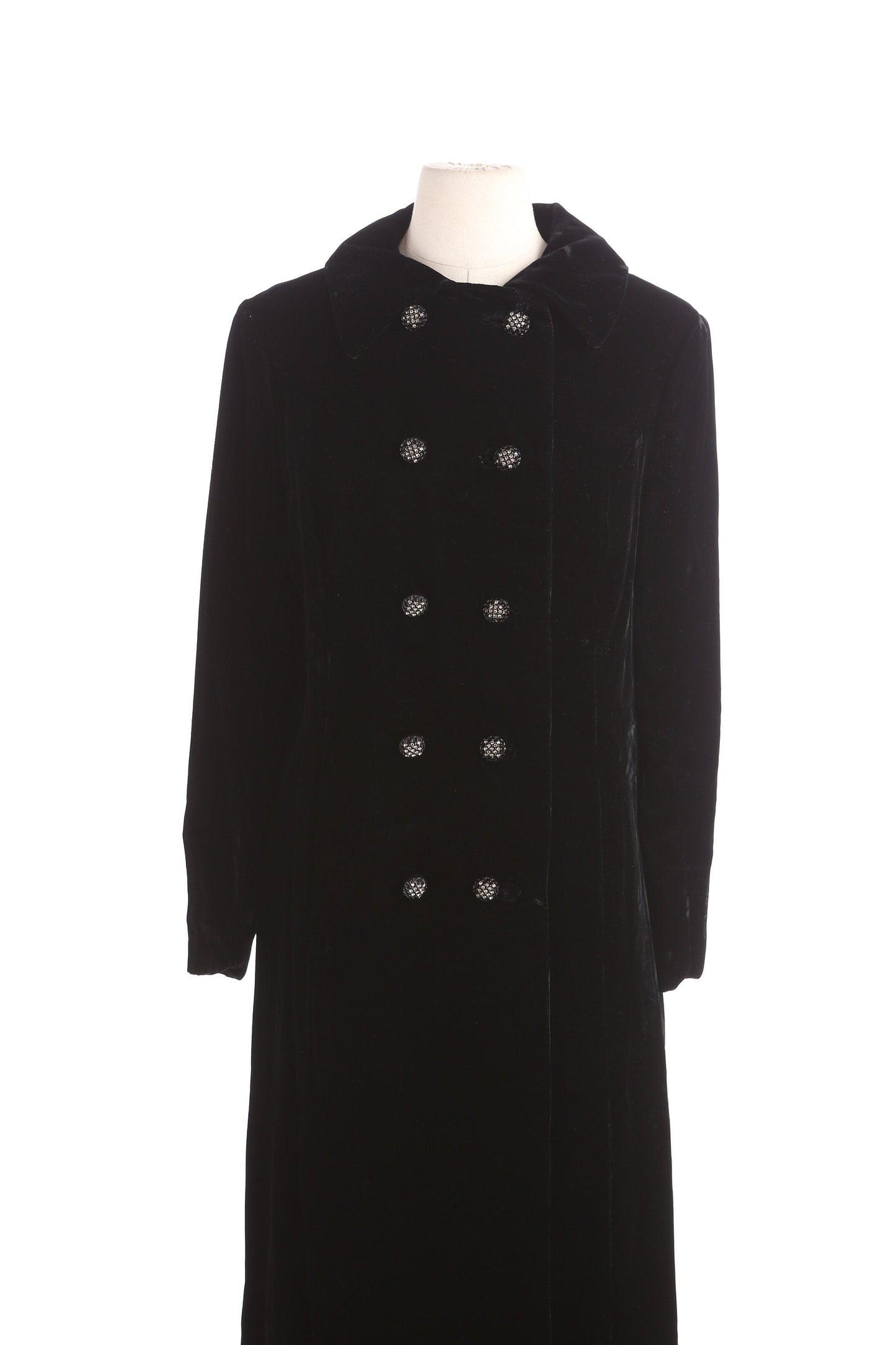 Vintage Women's Black Velvet Dress
