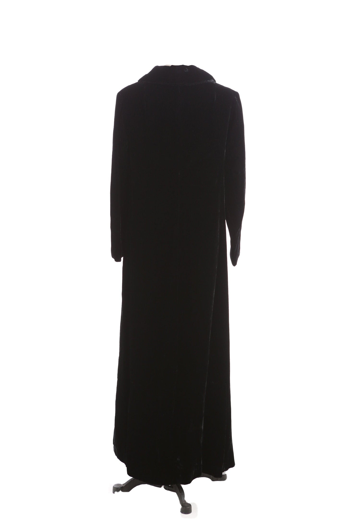 Vintage Women's Black Velvet Dress