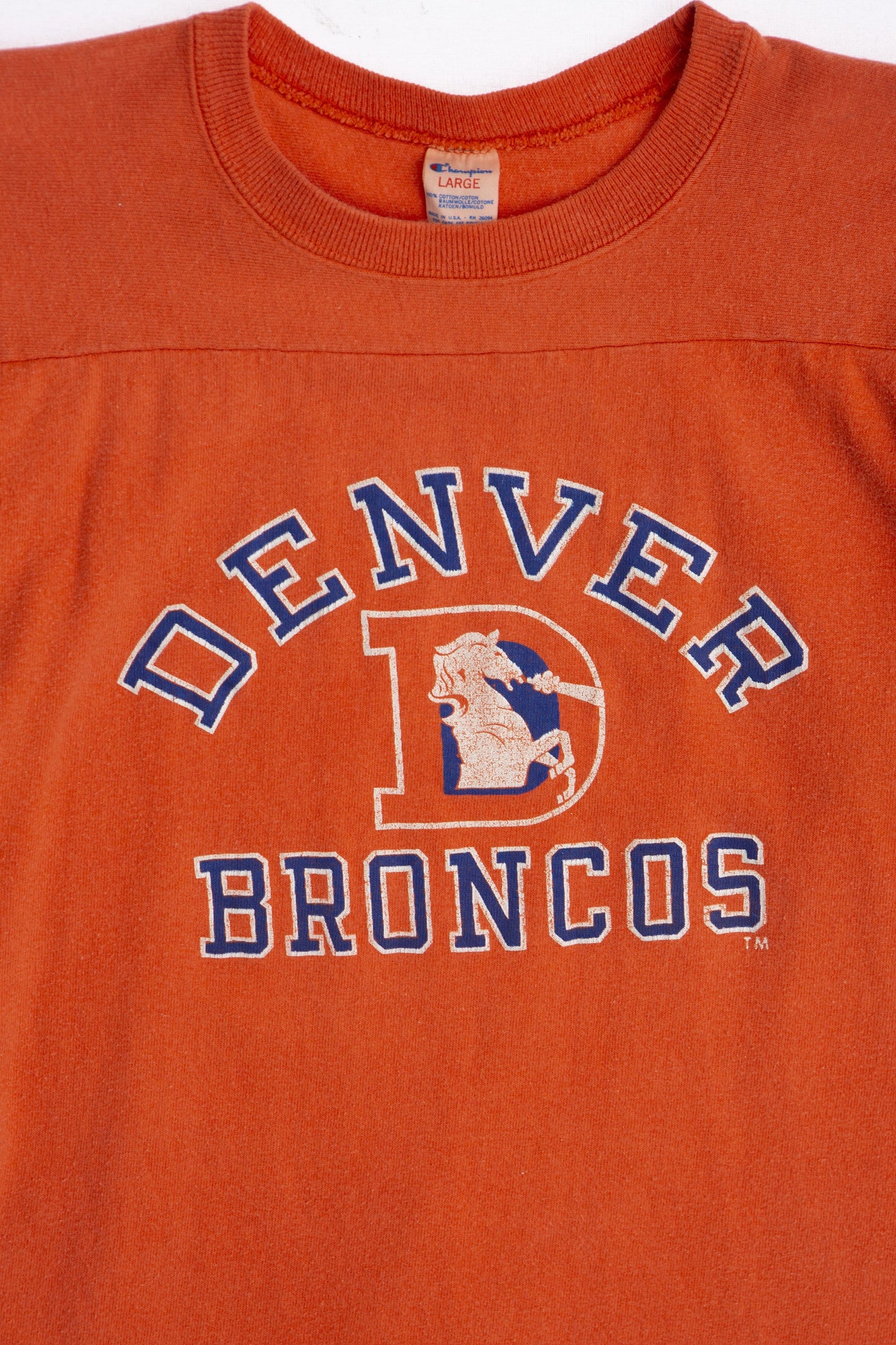 Vintage Champion Jersey with Denver Broncos Graphic Print