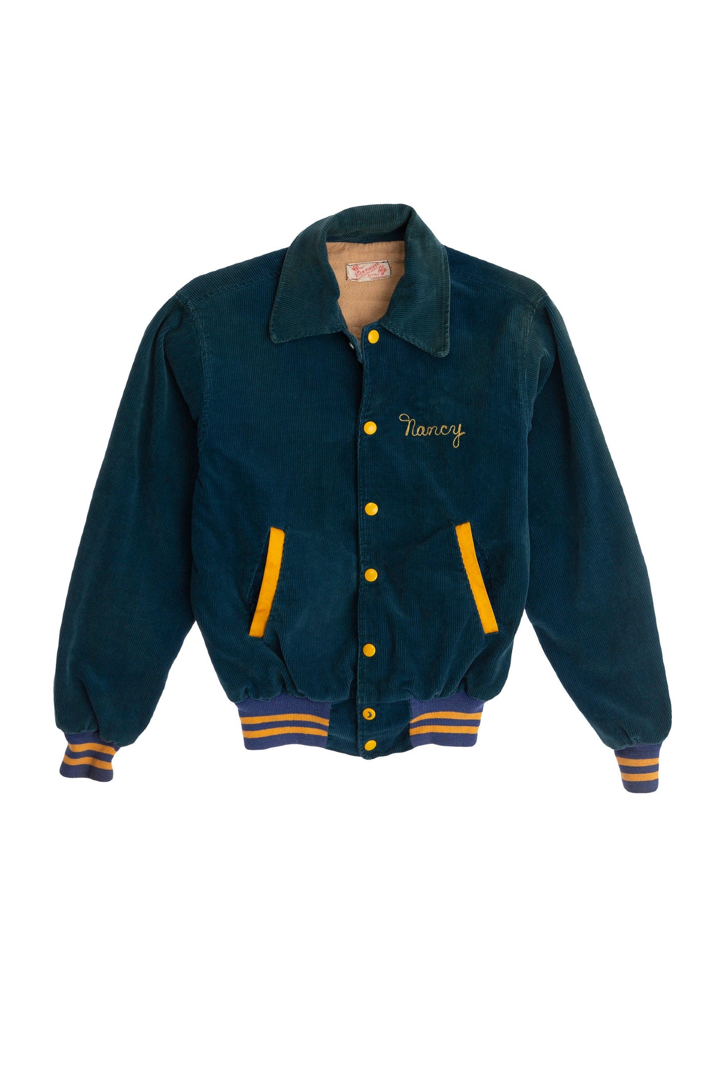Vintage Varsity Jacket with Belmont Back Embroidered Letters by Dick Fischer