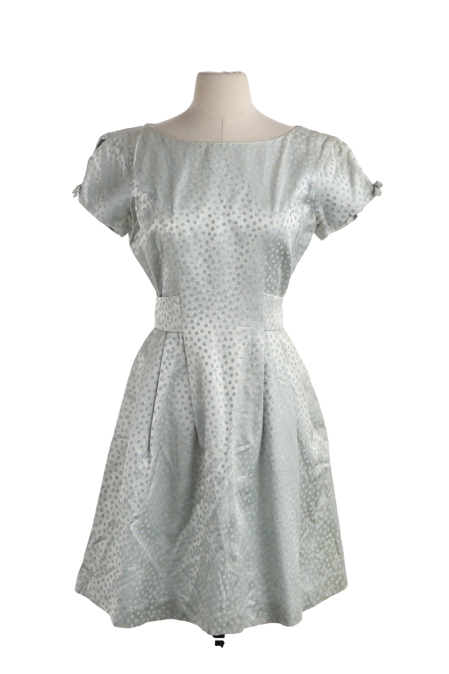 50s Women Polka Dot Casual Dress by Leslie Fay