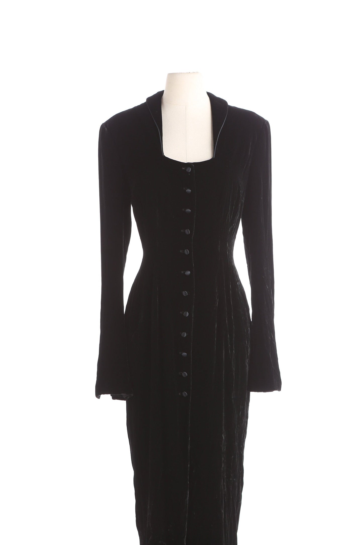 90s Women Black Velour Casual Jumpsuit