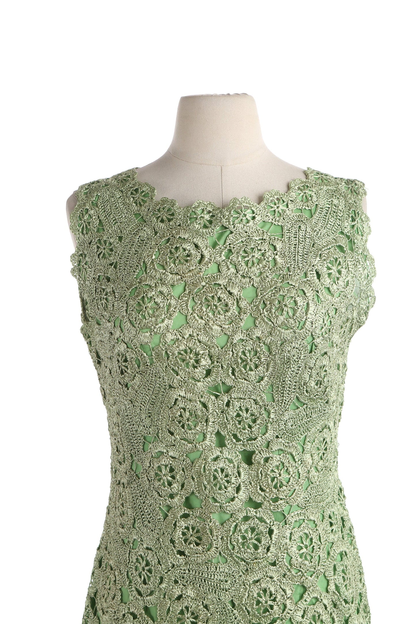 50s Women Green Casual Sheath Dress