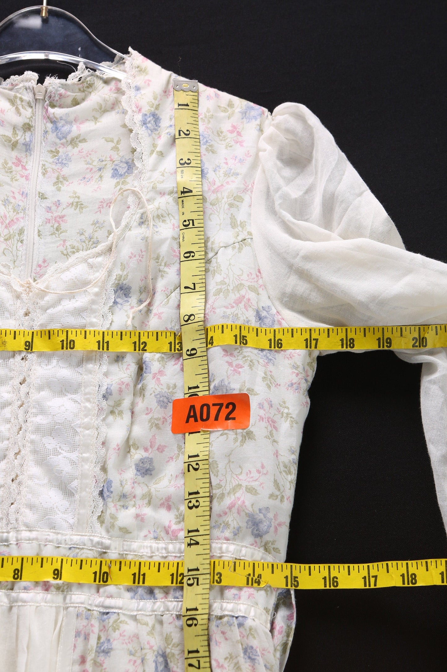 Vintage Prairie Dress / Long Sleeve / Floral Print / Long / 1970s / Western / Gunne Sax Style