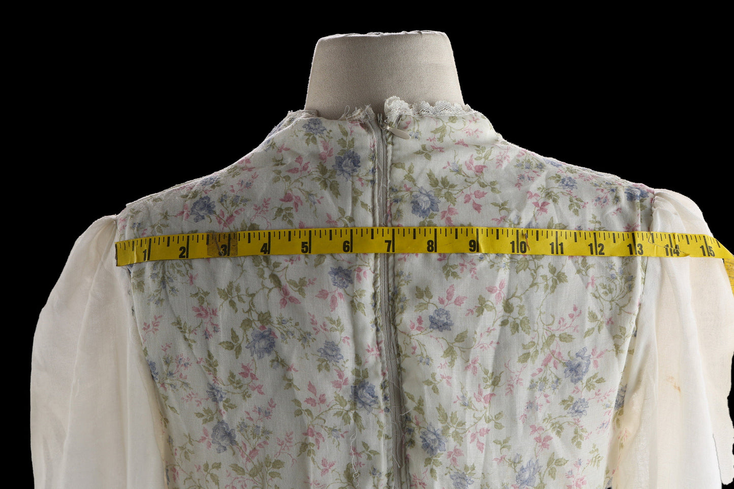 Vintage Prairie Dress / Long Sleeve / Floral Print / Long / 1970s / Western / Gunne Sax Style