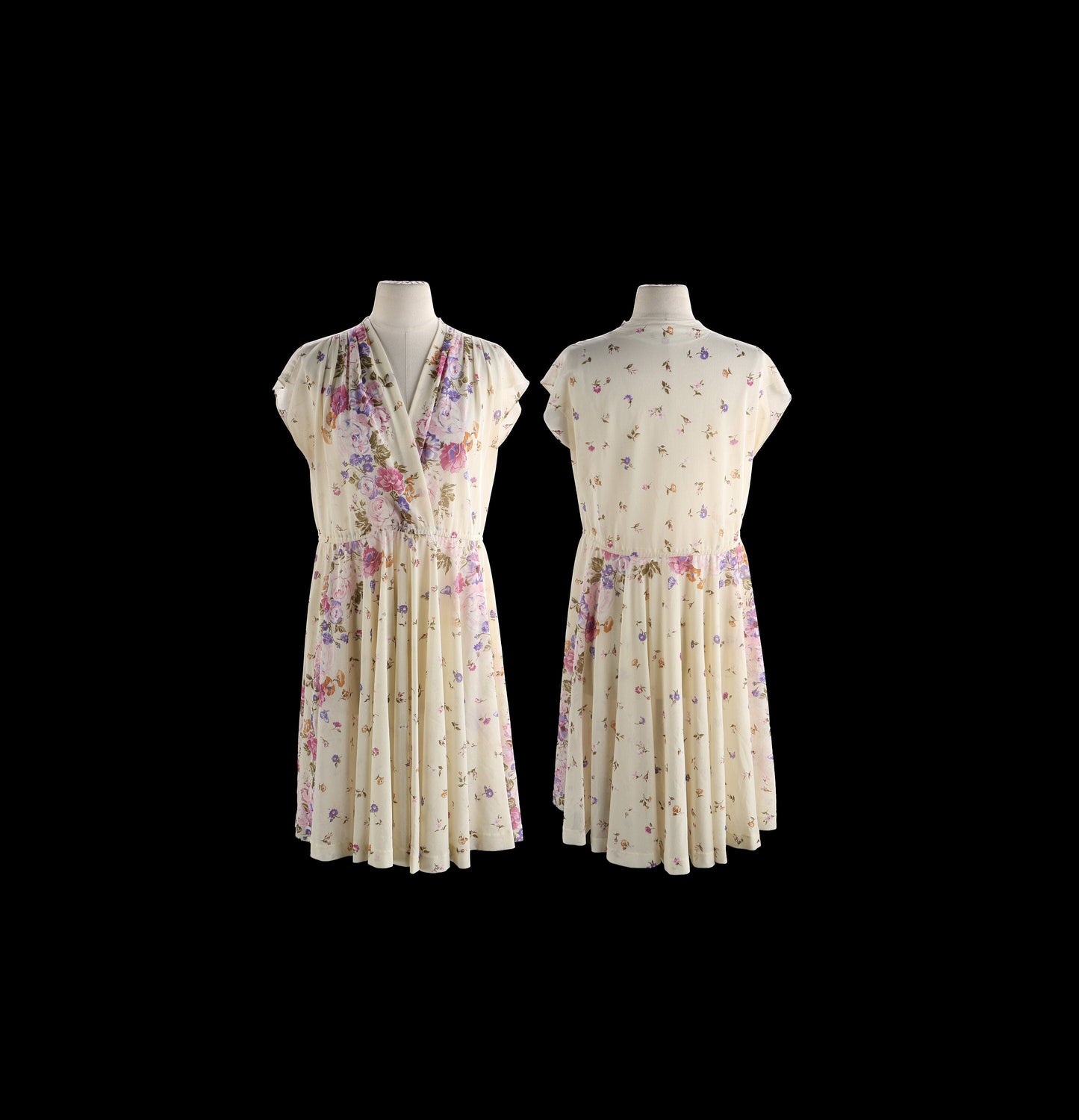80s Summer Dress with Floral Print