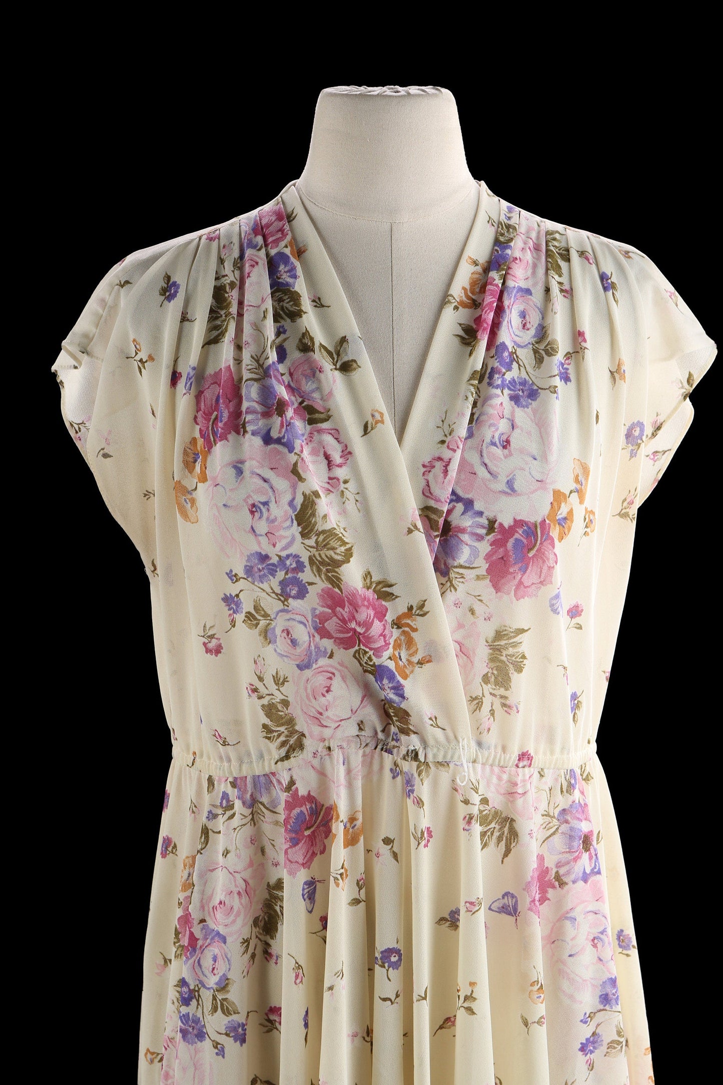 80s Summer Dress with Floral Print