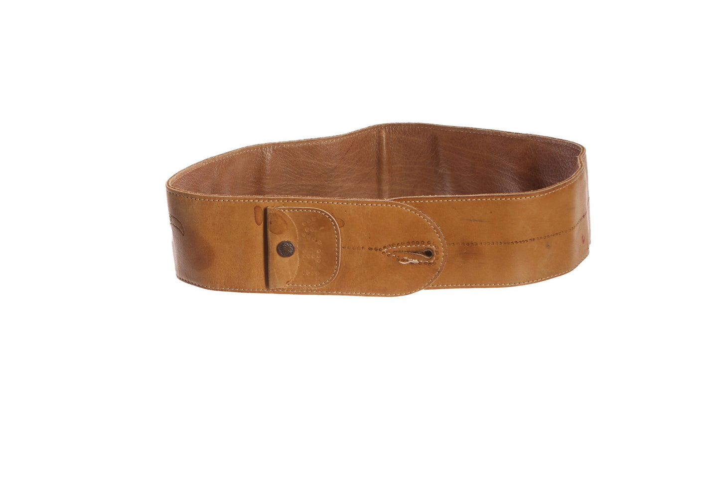 Vintage Guitar Brown Leather Strap