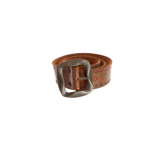70s Tooled Leather Belt
