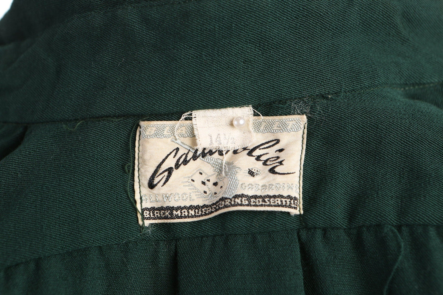 Vintage Western Shirt / Green / Long Sleeve / 1940s - 1950s