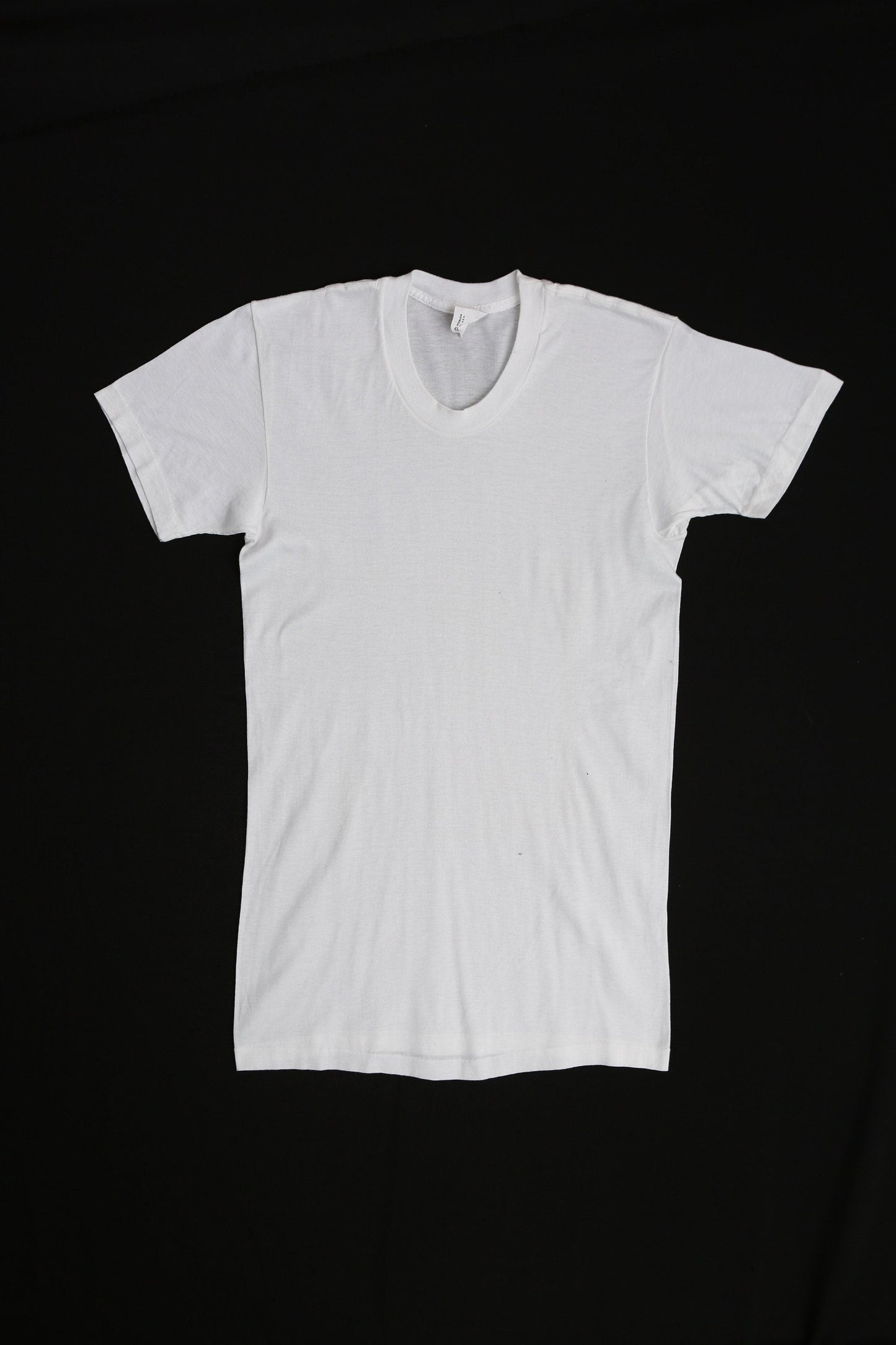 Vintage White Crew Neck T-shirt by Golden Comfort / Estimated Era 60s - 70s