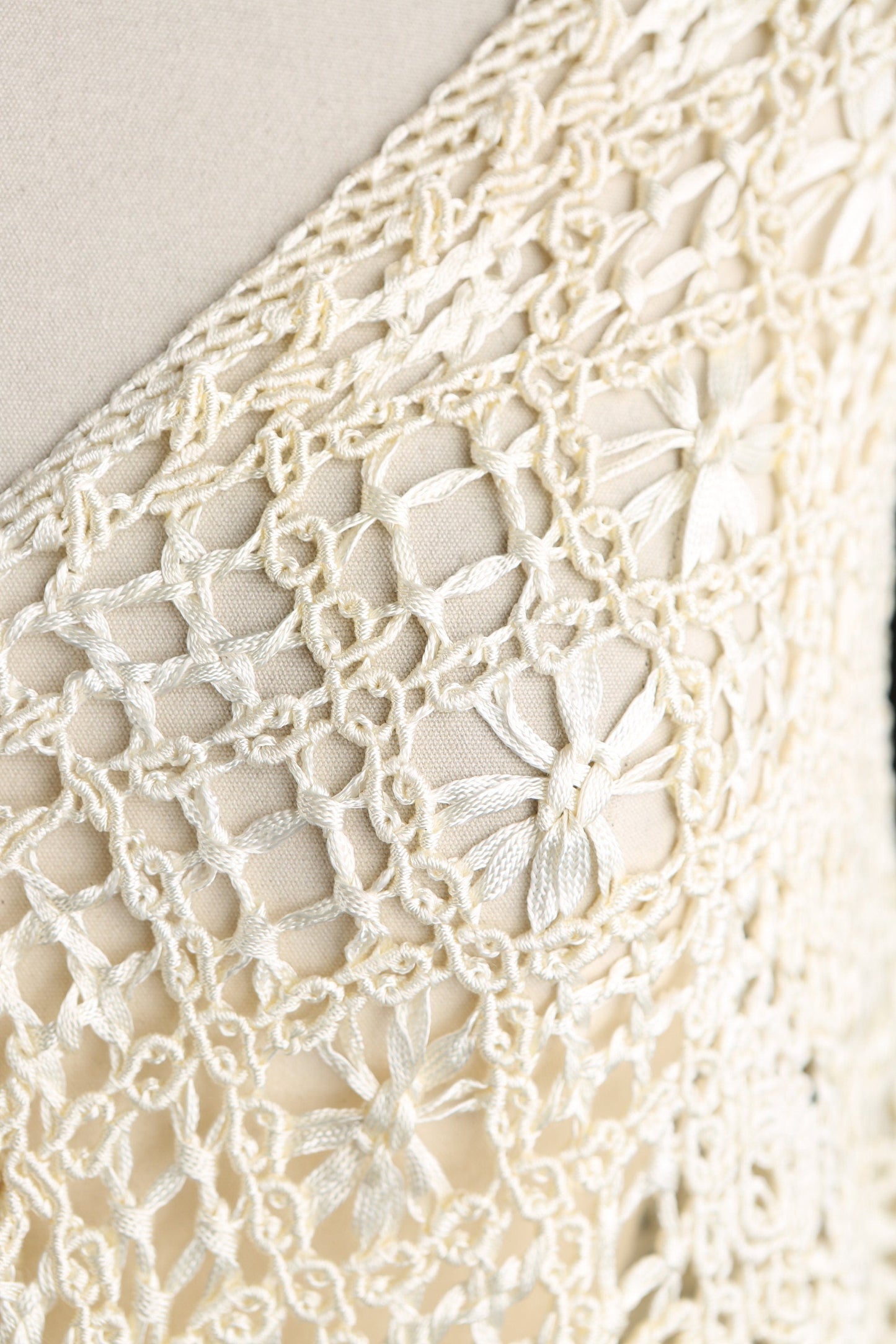 Vintage Women's Crochet Shawl