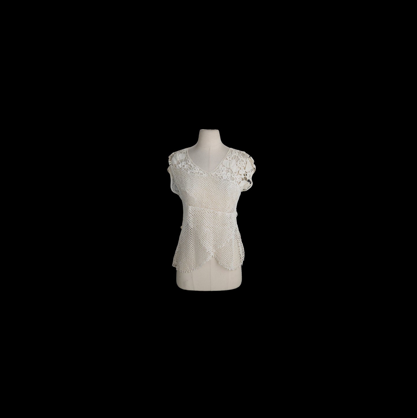 Vintage White Crochet Top