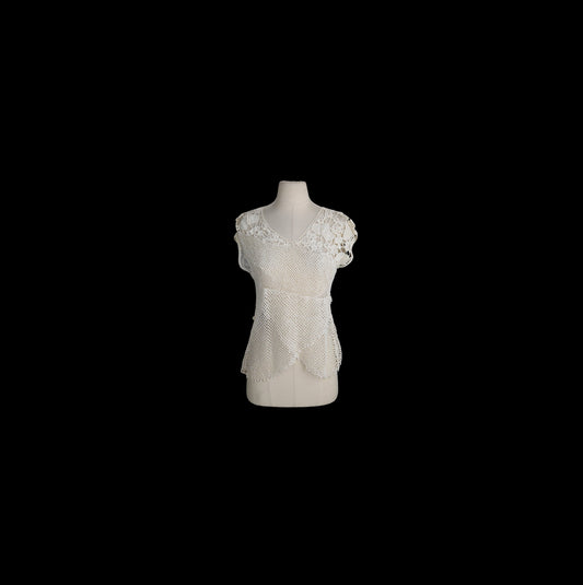 Vintage White Crochet Top
