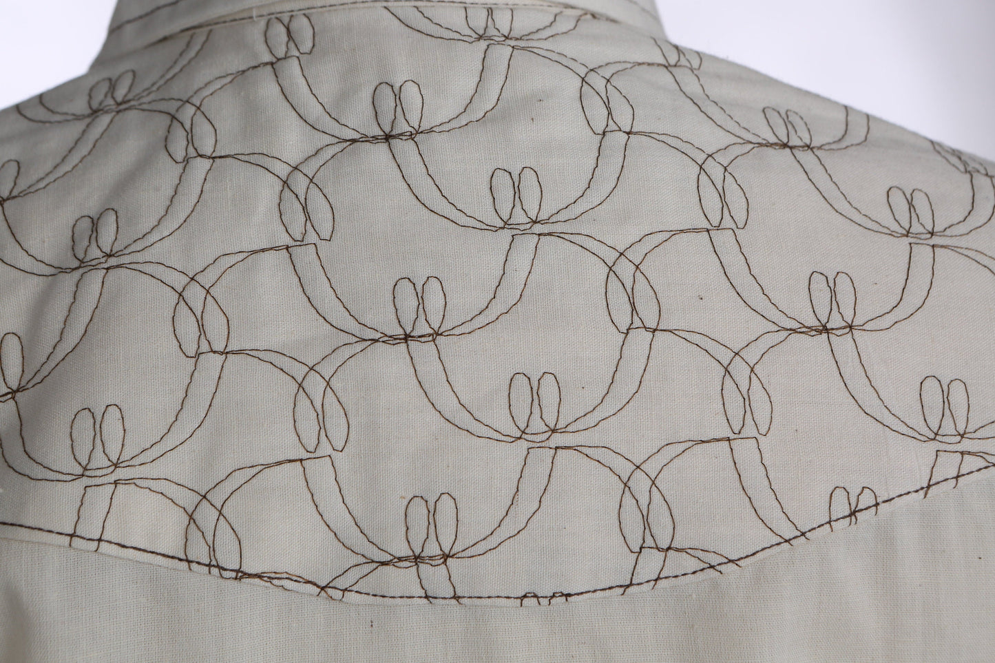 Vintage Women beige Western Top