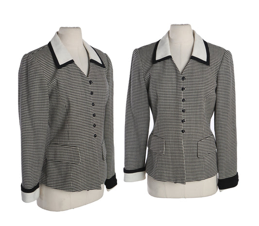 Vintage Albert Nipon Plaid Casual Jacket