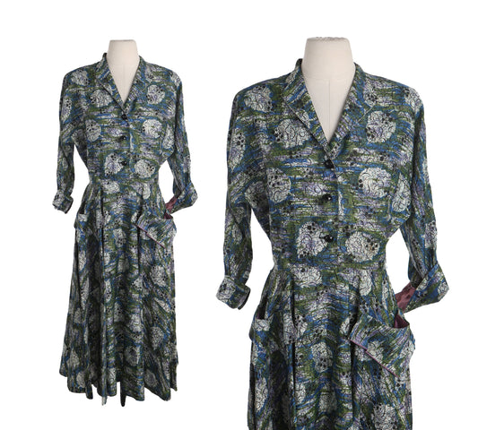 1940's Women Casual Dress