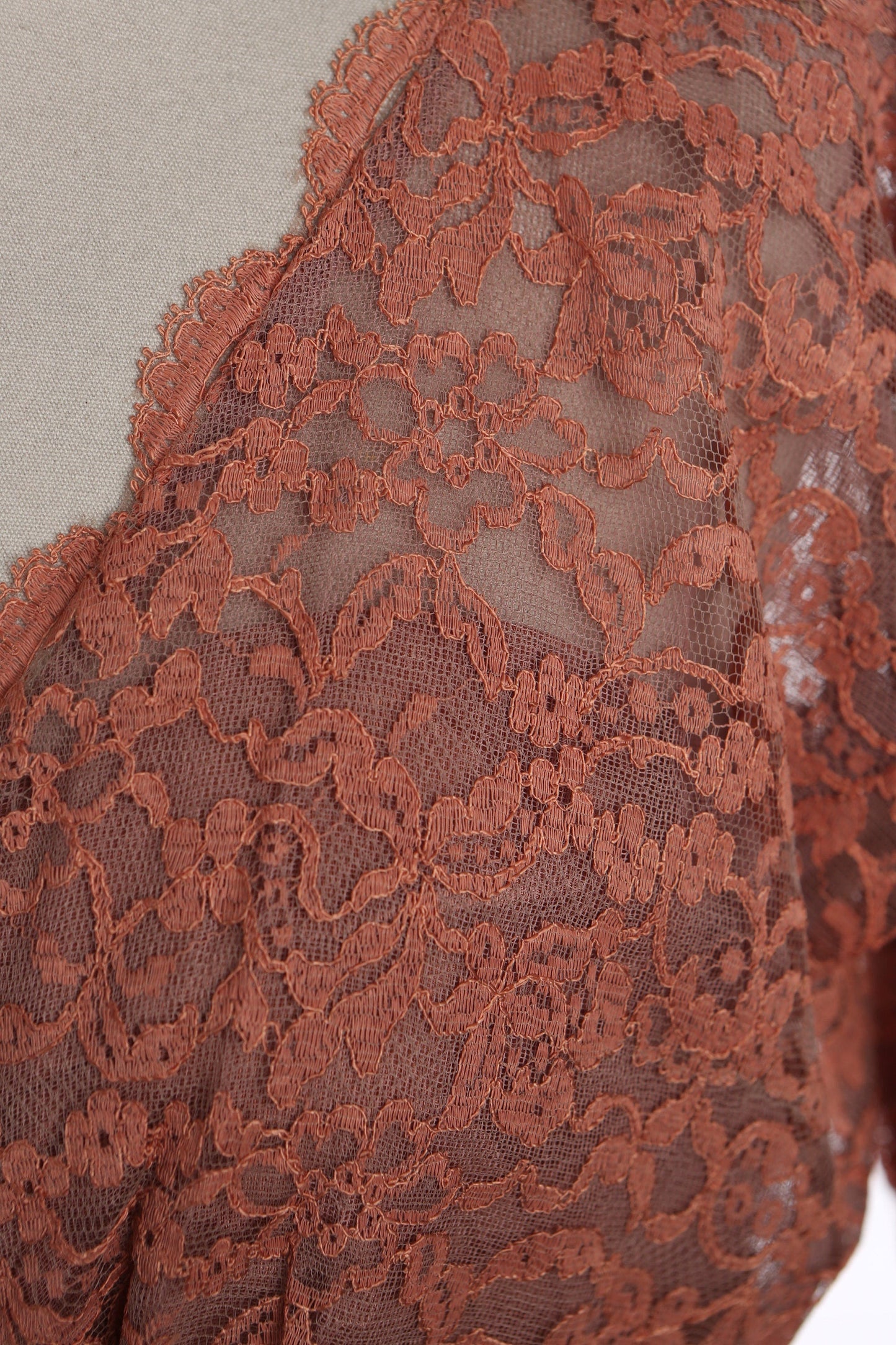 1950's Women Lace Evening Dress