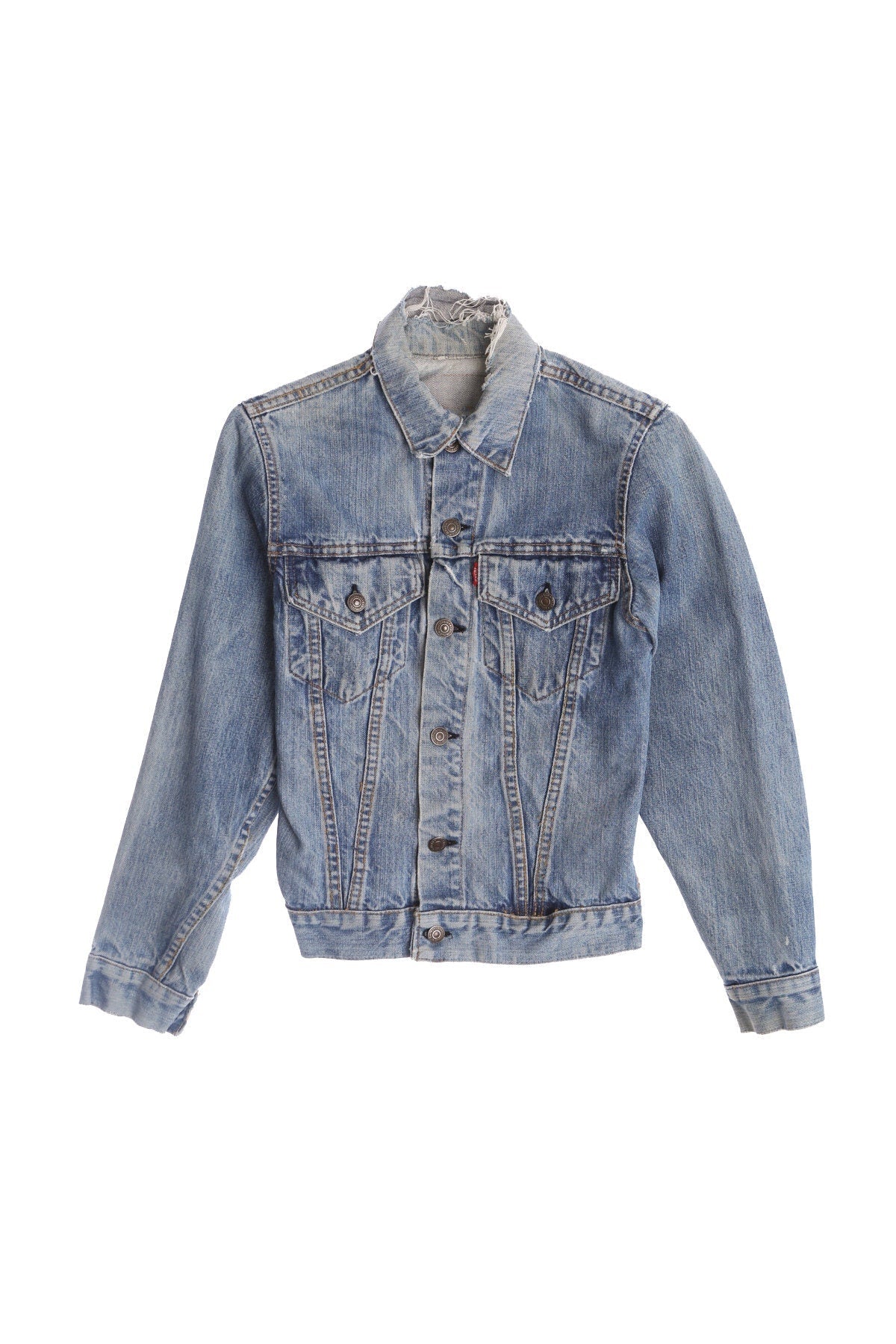 Vintage Levi's Blue Denim Jacket - Trucker - Light Wash - Era 70's - 80's