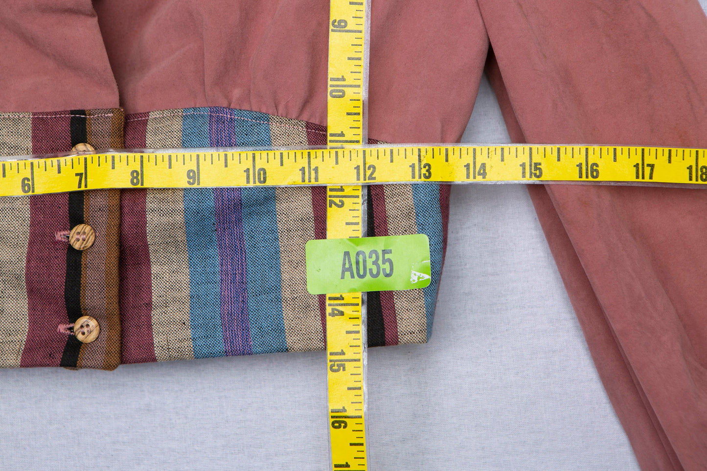 1970's Costume Made High Waist Long Sleeve Top by Sandee