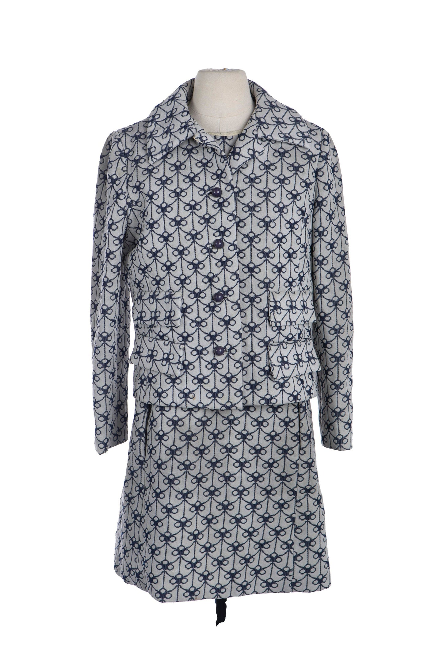 1960's Women Mod Casual Suit - Jacket / Dress Set