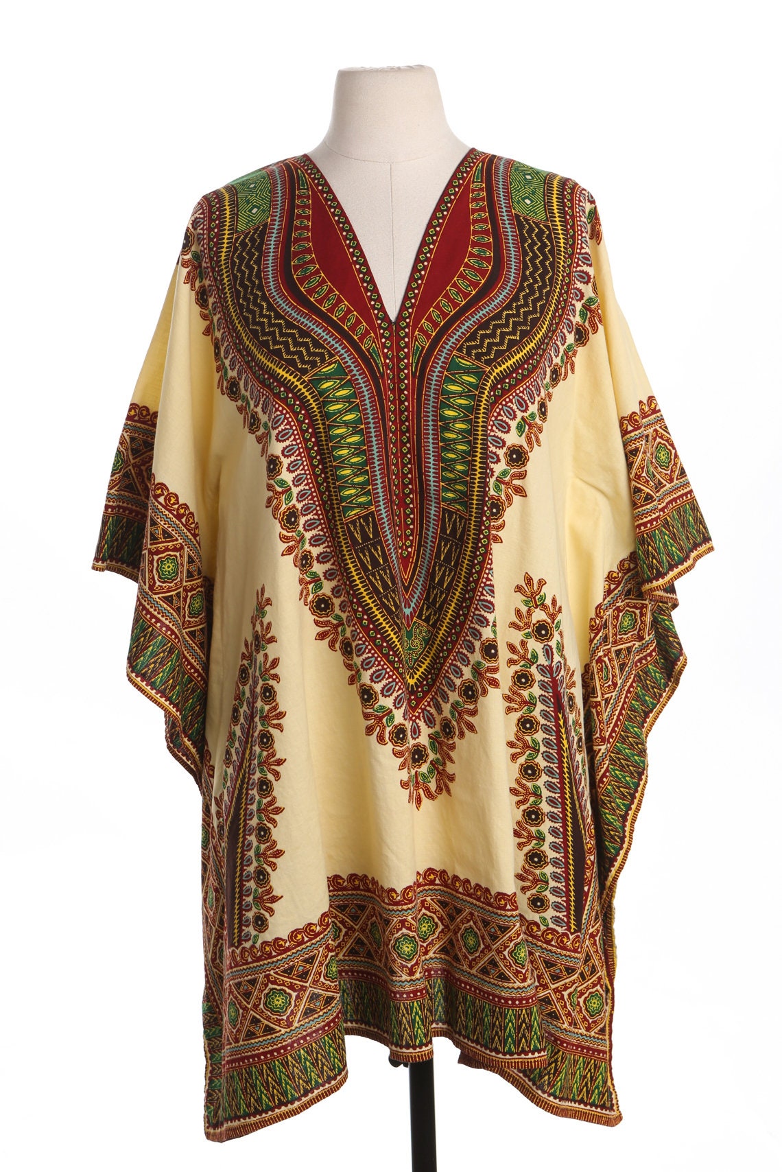 Yellow Dashiki Dress - Costume Made