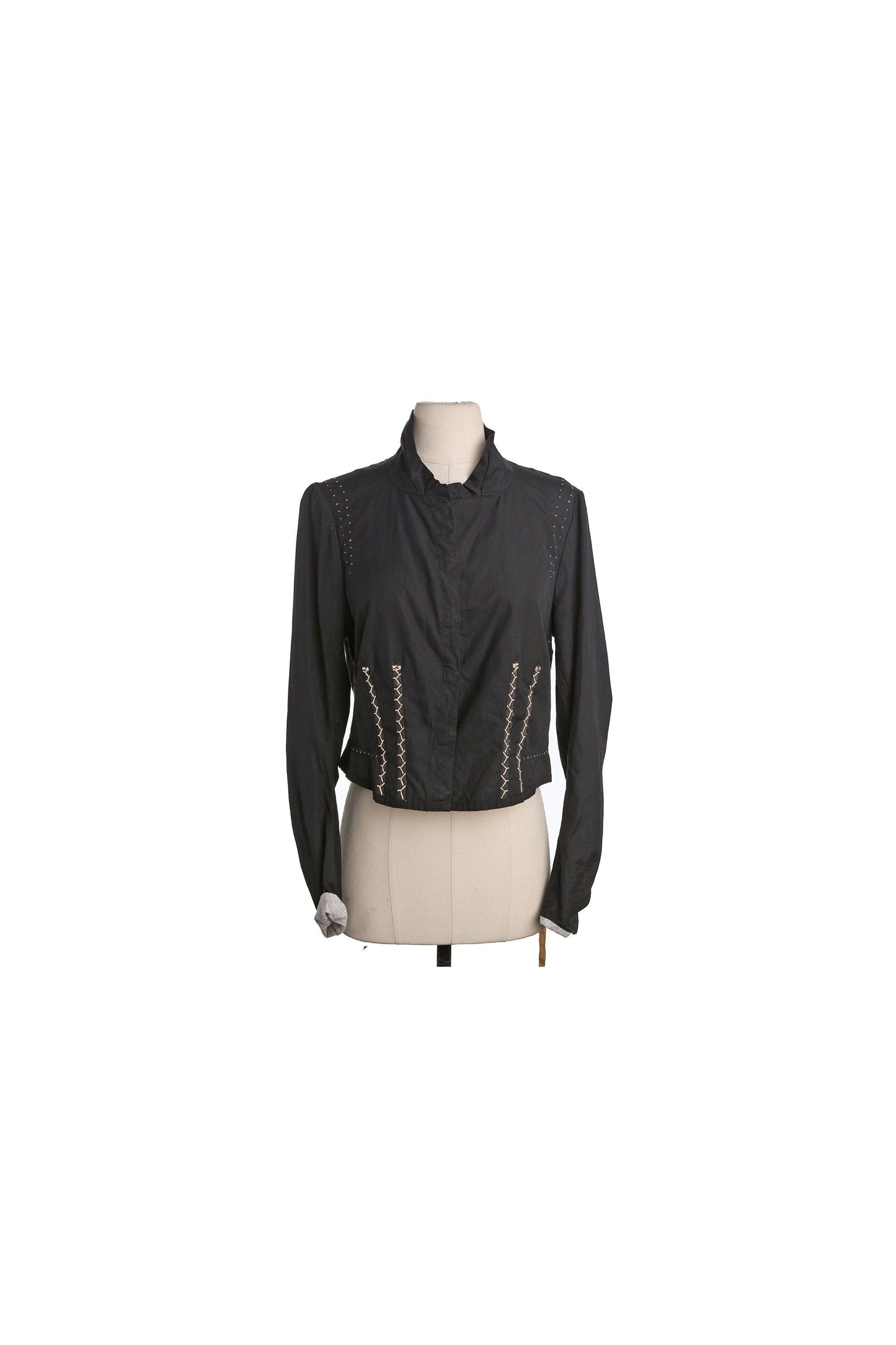 Vintage Women Black Victorian Style Top