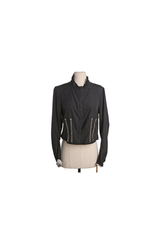 Vintage Women Black Victorian Style Top