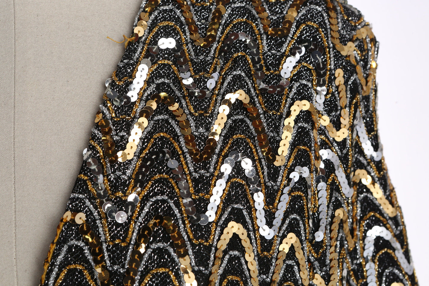 Vintage Women's Golden Sequin Jacket by Teddi For Lady Winn - Estimated Era 1980's - 1990's