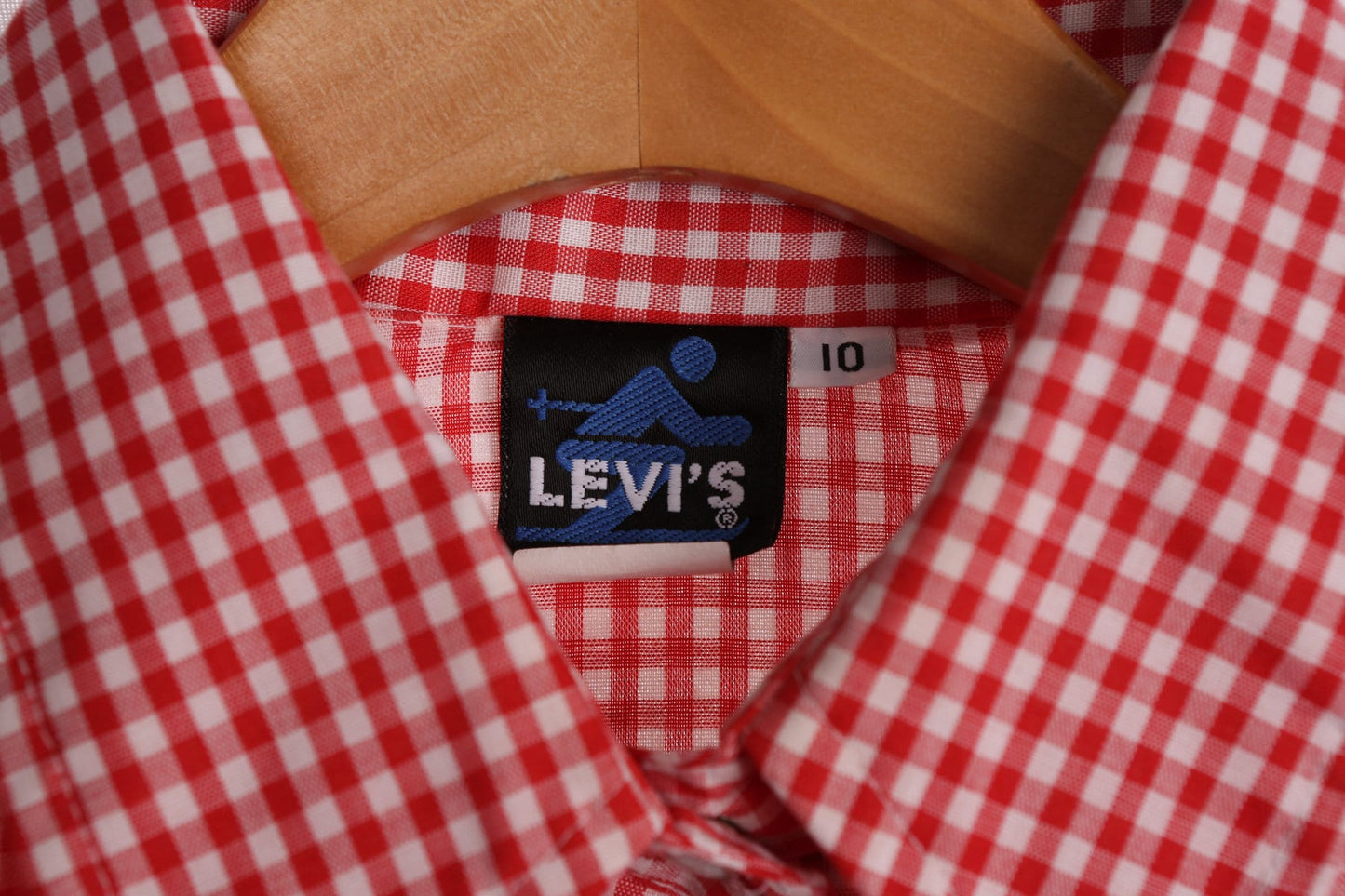Levi's Plaid Shirt / Vintage / Red / 1970s - 1980s