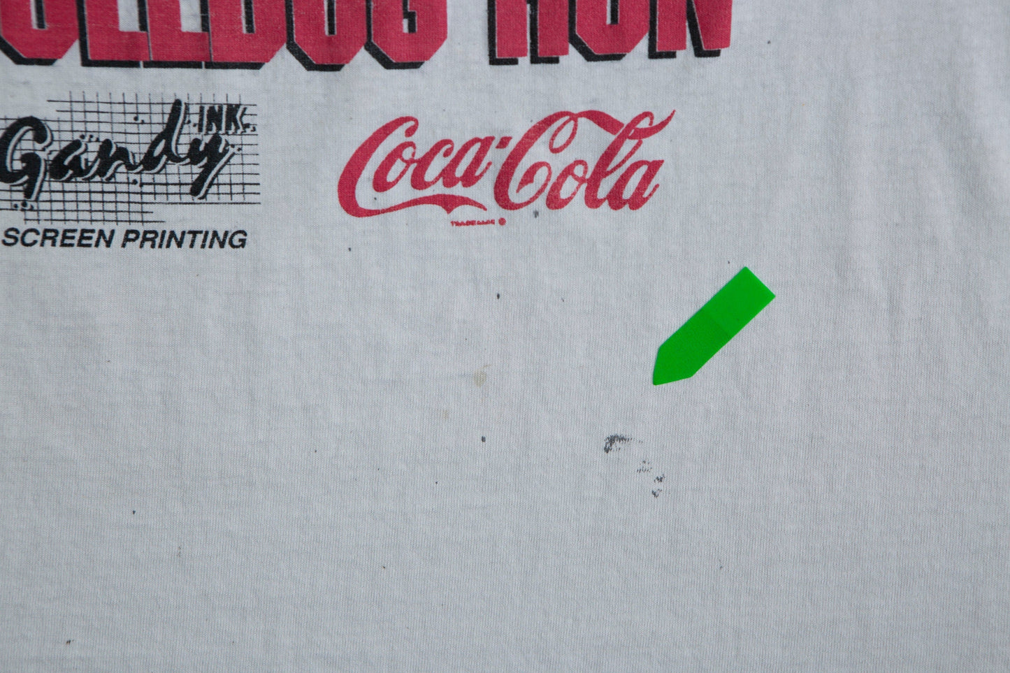 Bulldog Run White Graphic Sleeveless T-shirt