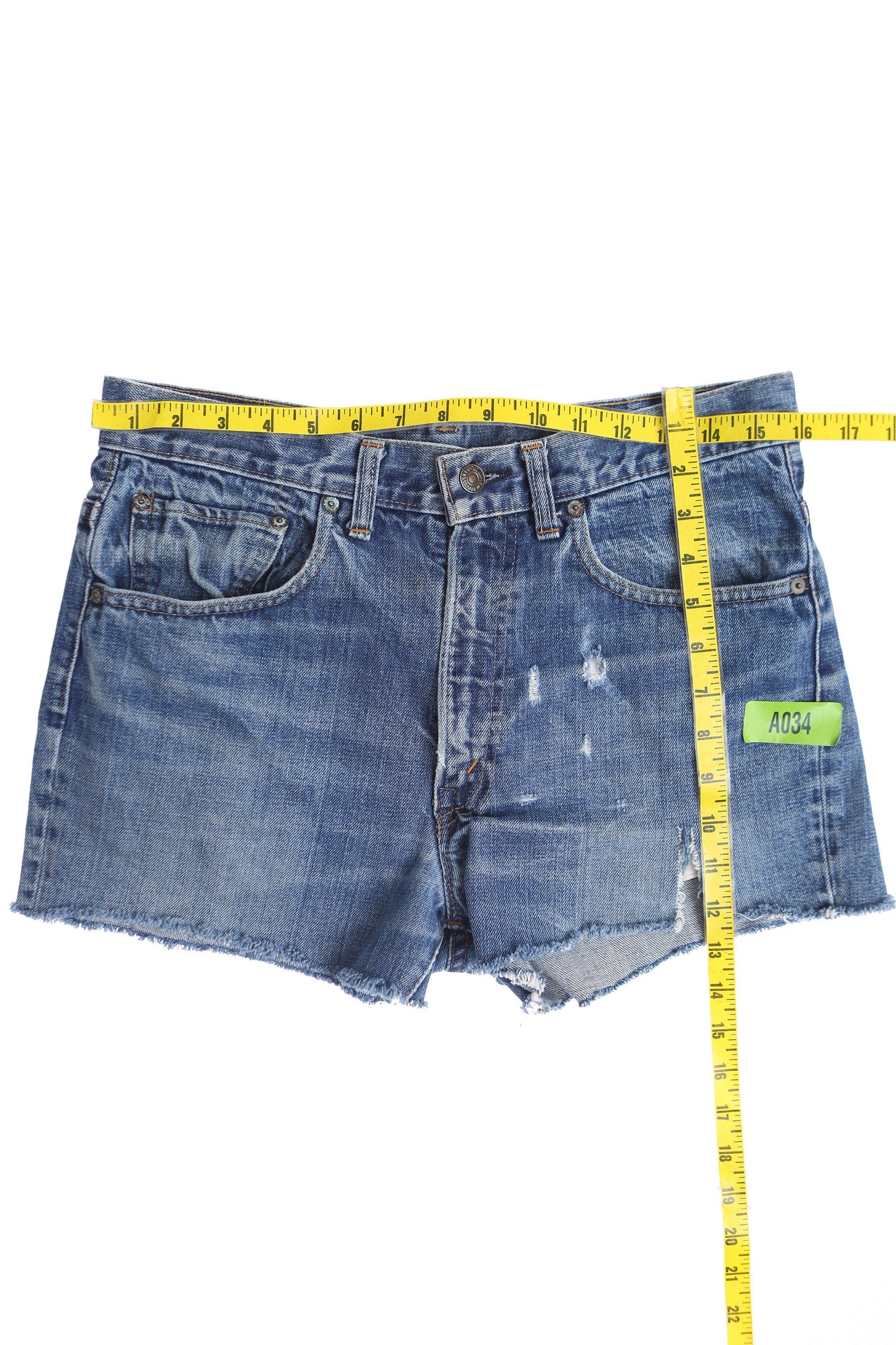 Vintage Levi's Denim Shorts with Single Stitch Sewing