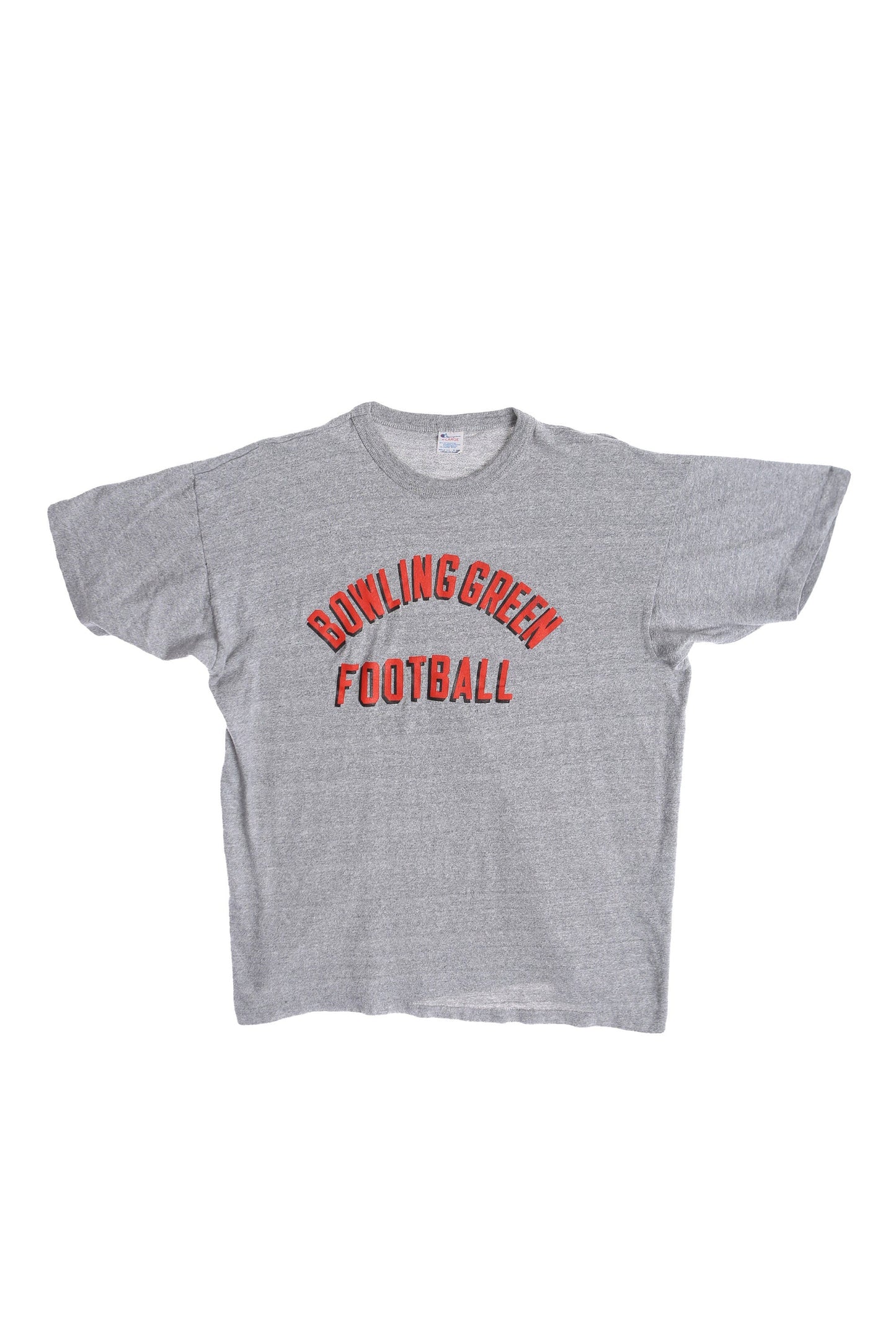 Vintage Champion Gray T-shirt with Bowling Green Football Red Print