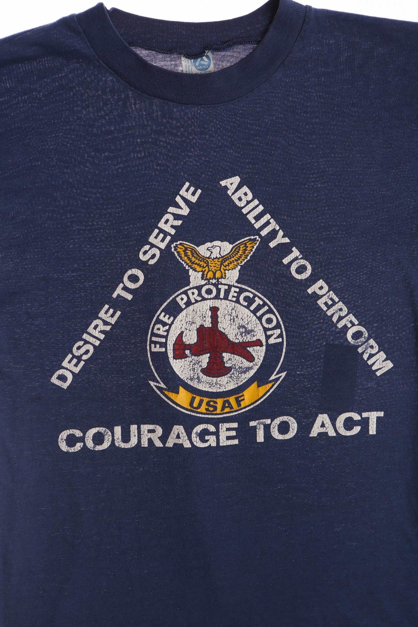 Vintage Graphic T-shirt - USAF Fire Protection Print