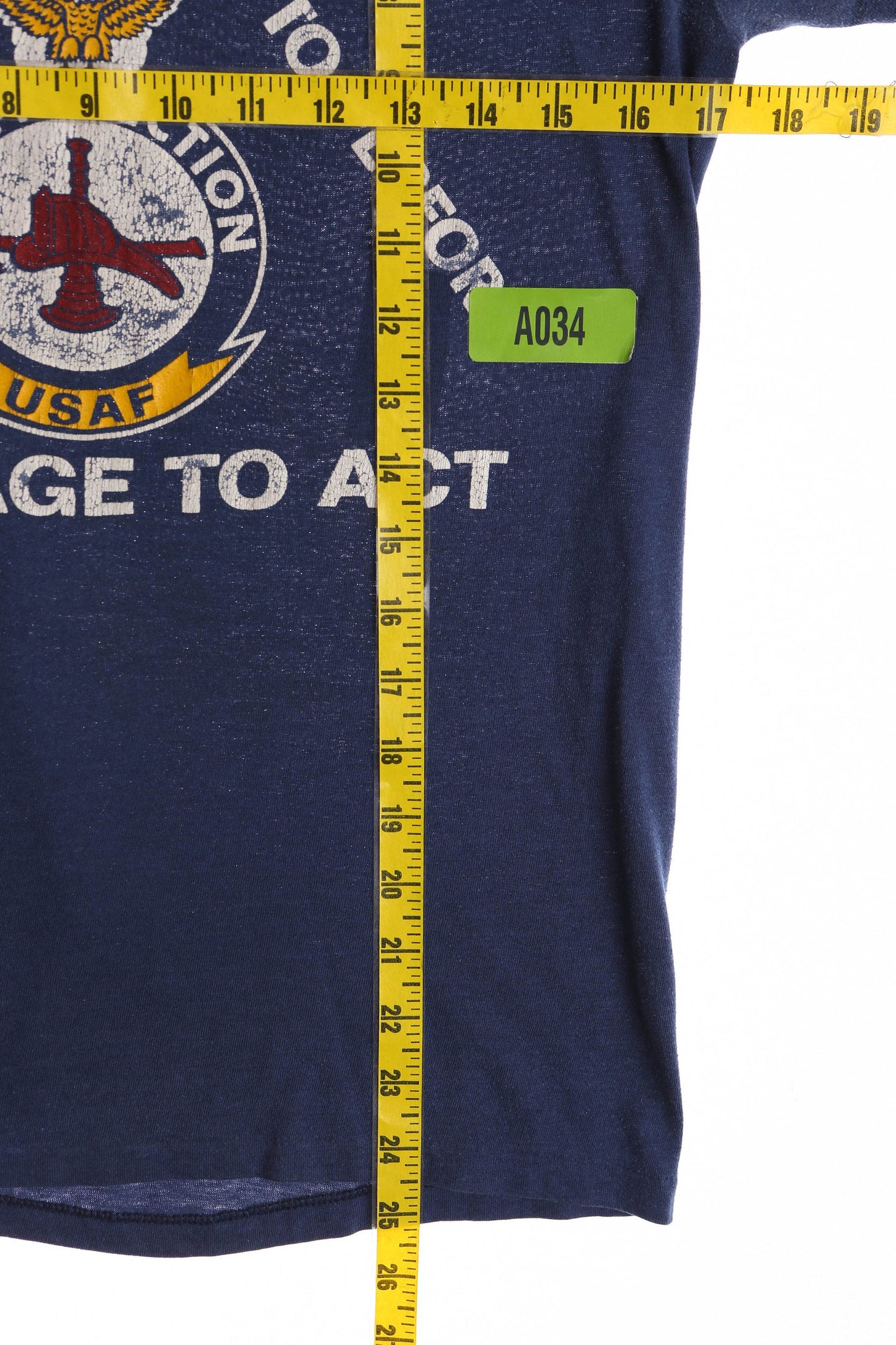Vintage Graphic T-shirt - USAF Fire Protection Print