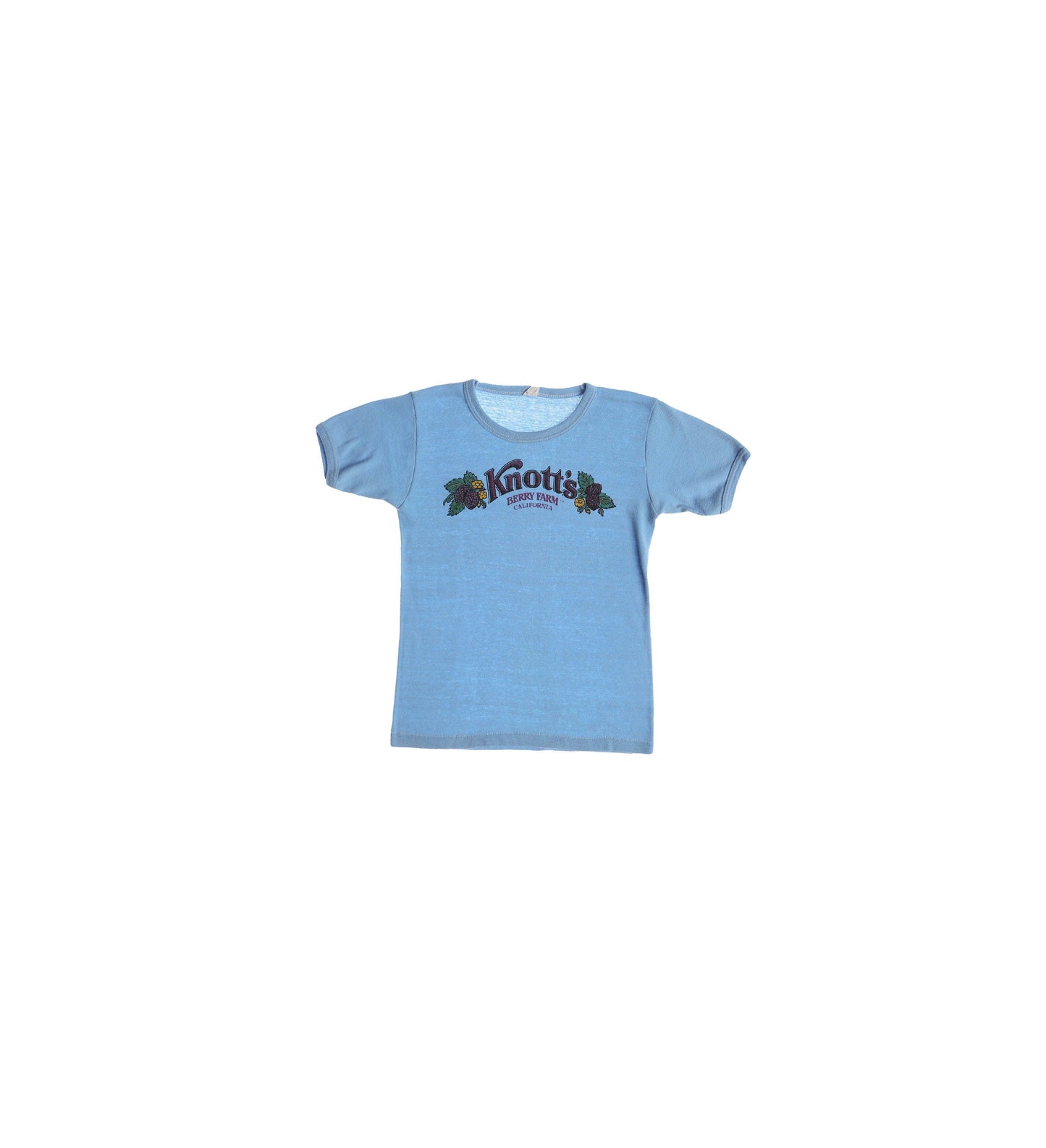 1980s Blue Women Shirt with Knott's Berry Farm Print