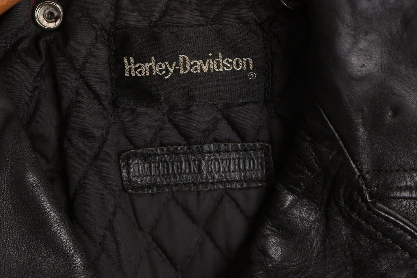 Men's Biker Leather Jacket - Era 1980s - 1990s
