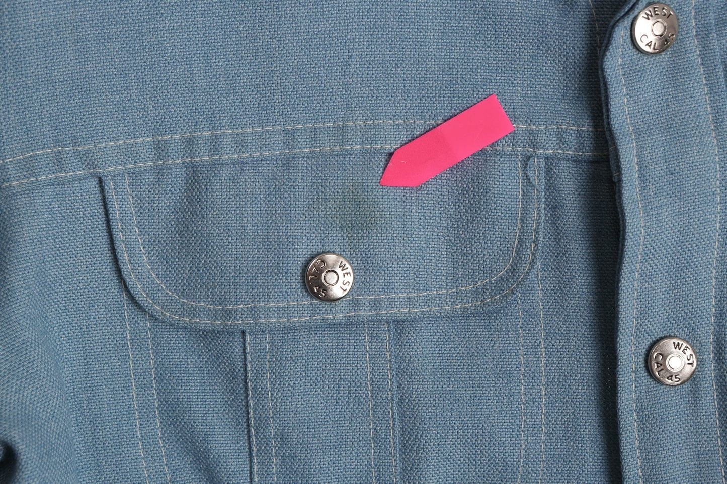 70's Men Lee Blue Casual Shirt