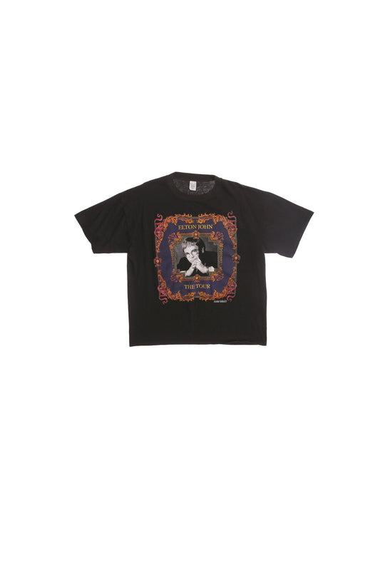 Elton John - World Tour 1992 - 1993 Black Graphic T-shirt