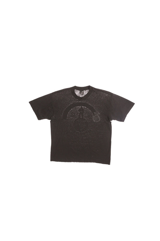 440th Security Police Squadron No Place to Hide Black Graphic T-shirt - Distressed