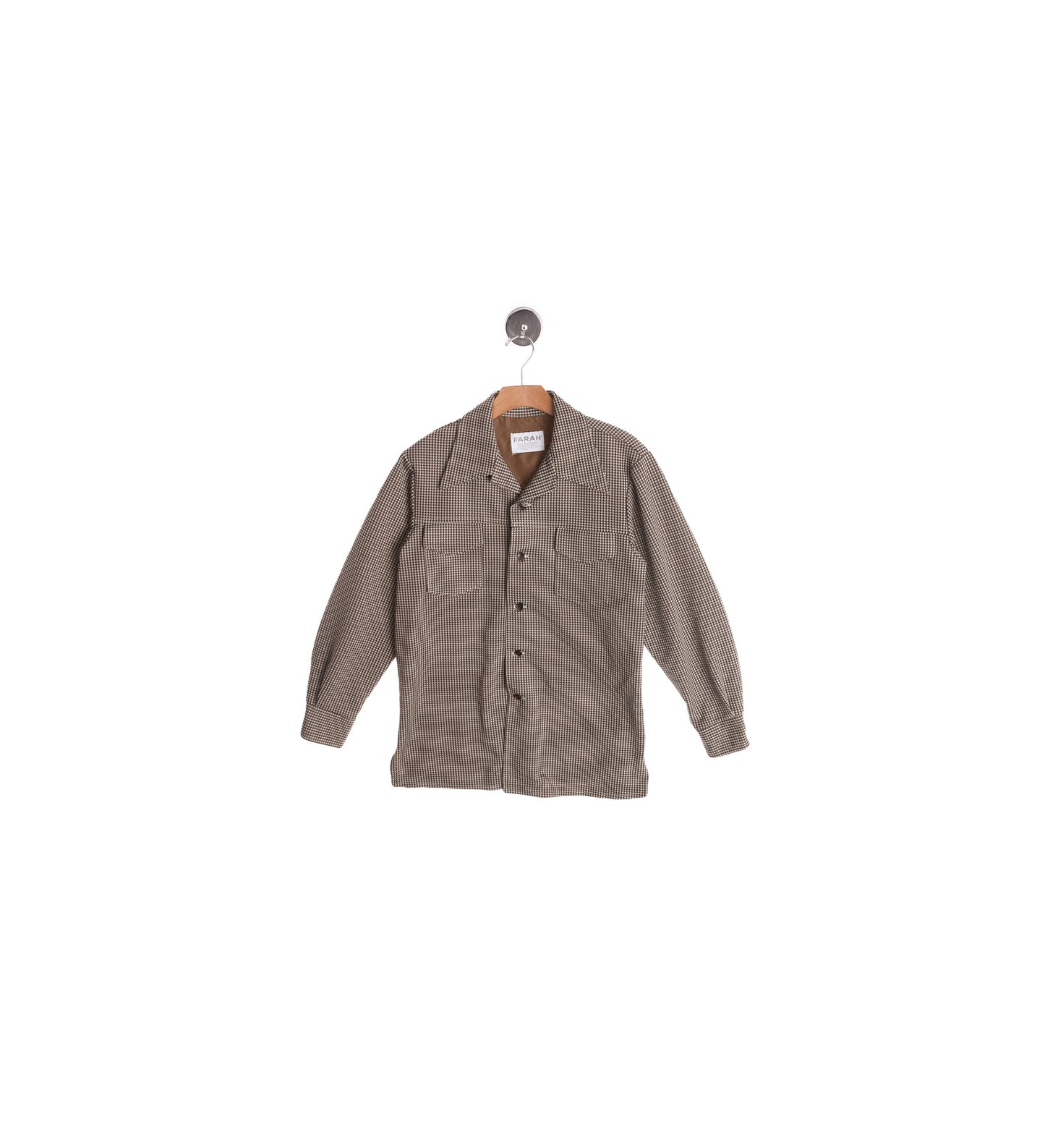 1970s Men Brown Plaid Jacket by Farah